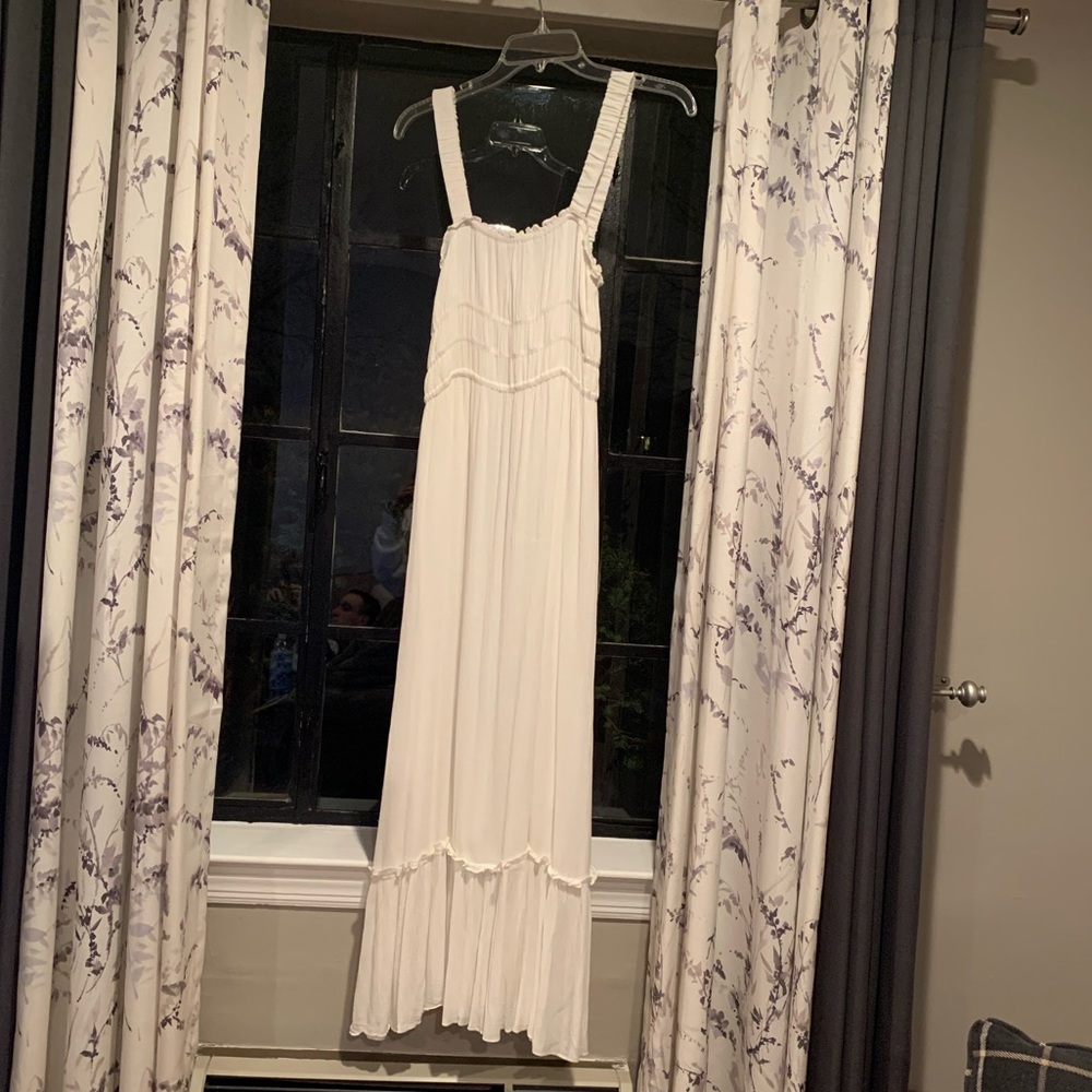 New Urban Outfitters Full Length Off White Dress